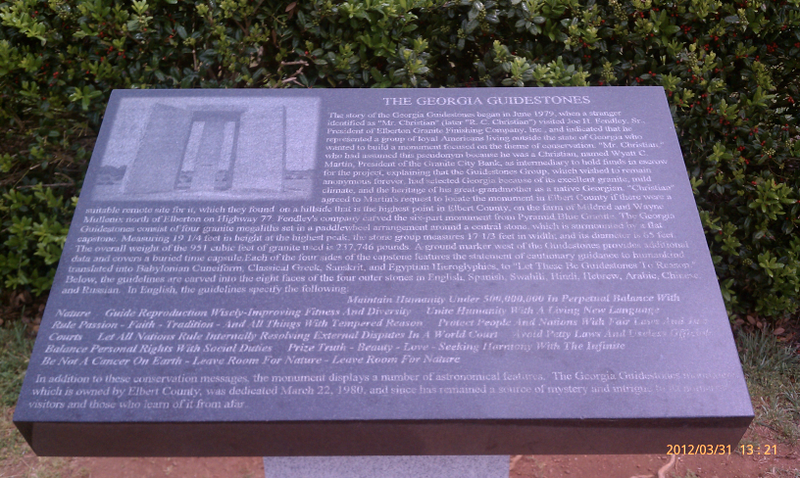 Illustration for article titled One of America's best kept secrets; The Georgia Guidestones